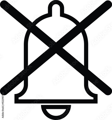 Vector icon of notification designed for general usage in apps, websites, and interfaces.