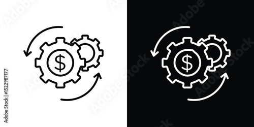 Business model icon Graphic vector set for ui design