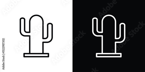 Cactus icon Graphic vector set for ui design