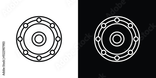 Car bearing icon Graphic vector set for ui design