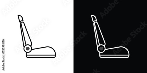 Car seat icon Graphic vector set for ui design