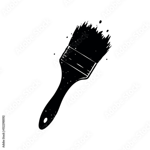 paint brush isolated on white