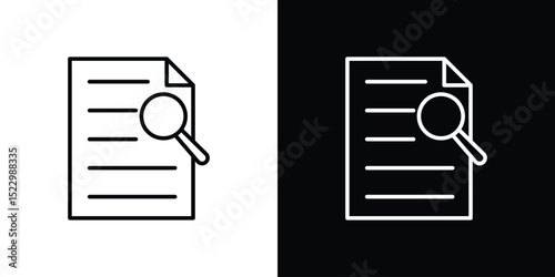Case study icon Graphic vector set for ui design
