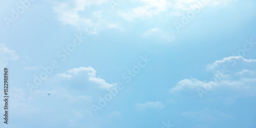 sunny sky blue light watercolor background. Aquarelle painting brush effect card paper textured canvas cloudy smoke space for text, entertaining card, template. aquamarine color graphics illustration