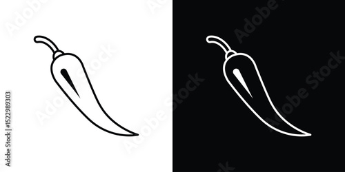 Chili icon Graphic vector set for ui design