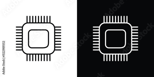 Chip icon Graphic vector set for ui design