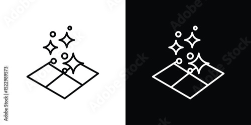 Clean floor surface icon Graphic vector set for ui design
