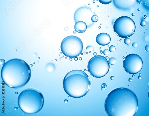 Abstract image of blue bubbles