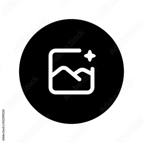 image ai circular line icon