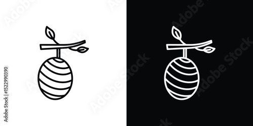 Cocoon icon Graphic vector set for ui design