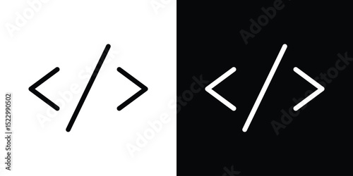 Code icon Graphic vector set for ui design