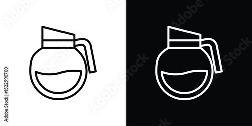 Coffee pot icon Graphic vector set for ui design