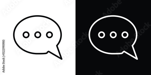 Comments icon Graphic vector set for ui design