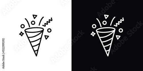 Confetti icon Graphic vector set for ui design