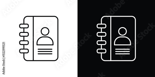 Contact book icon Graphic vector set for ui design