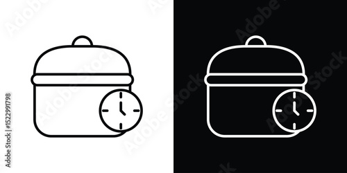 Cooking time icon Graphic vector set for ui design