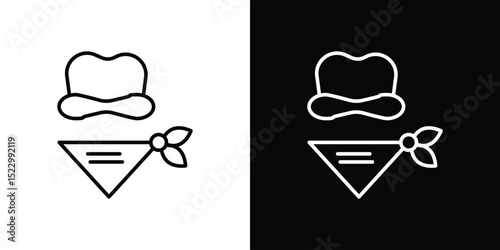 Cowboy icon Graphic vector set for ui design