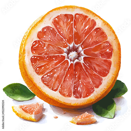 orange and grapefruit