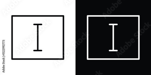 Cursor text icon Graphic vector set for ui design