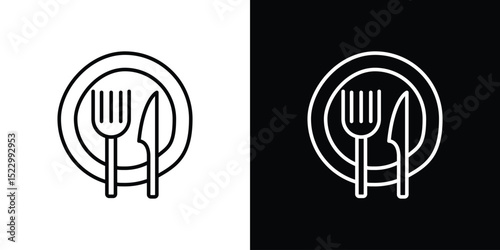 Cutlery icon Graphic vector set for ui design