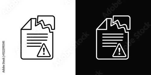 Data loss icon Graphic vector set for ui design