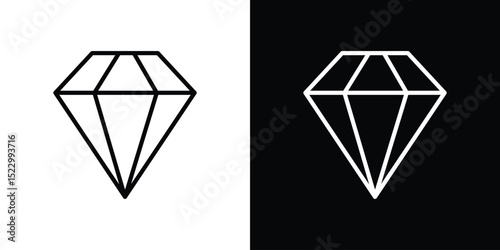 Diamond icon Graphic vector set for ui design