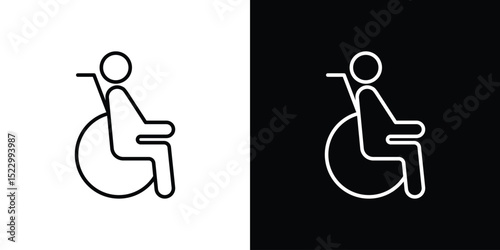 Disable icon Graphic vector set for ui design