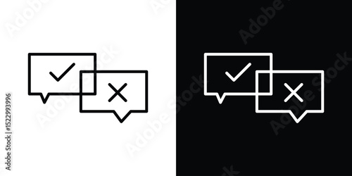 Disagreement icon Graphic vector set for ui design