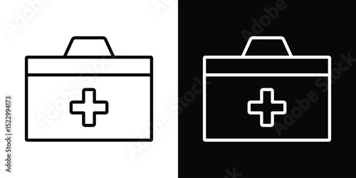Doctor bag icon Graphic vector set for ui design