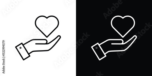Donate icon Graphic vector set for ui design