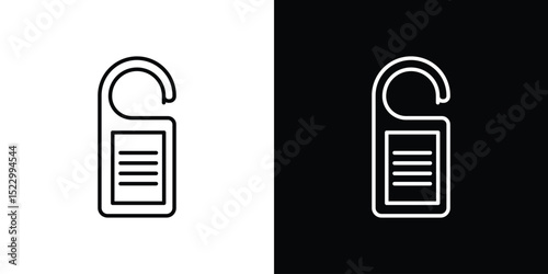 Door hanger icon Graphic vector set for ui design
