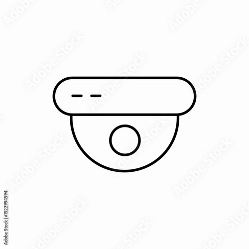 Security camera surveillance icon vector sign
