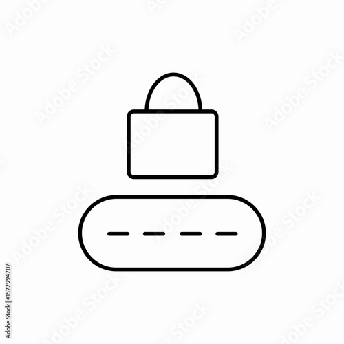 Security connection network icon vector sign