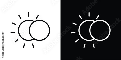 Eclipse icon Graphic vector set for ui design