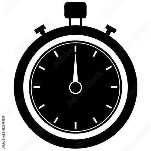 stopwatch with seconds ticking on white background.svg
