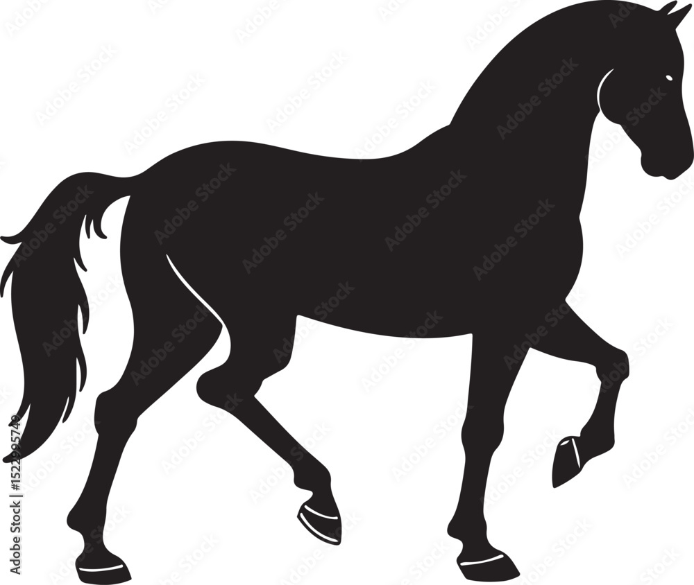 Obraz premium horse black silhouette,horse black vector 