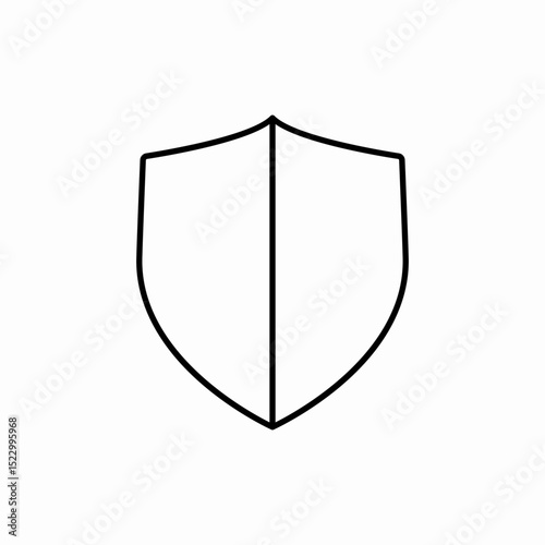 protection shield defense icon vector sign