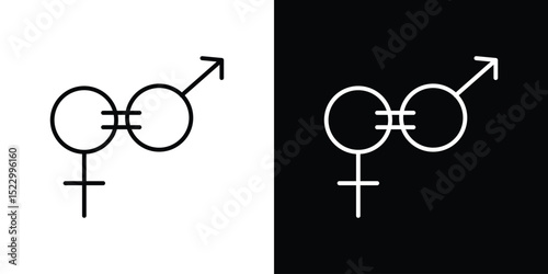 Equality icon Graphic vector set for ui design