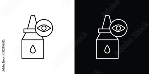 eye drop icon Graphic vector set for ui design