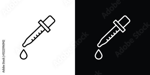 Eye dropper icon Graphic vector set for ui design