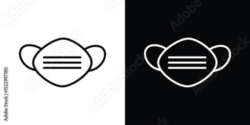 Face mask icon Graphic vector set for ui design