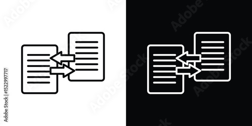 File transfer icon Graphic vector set for ui design