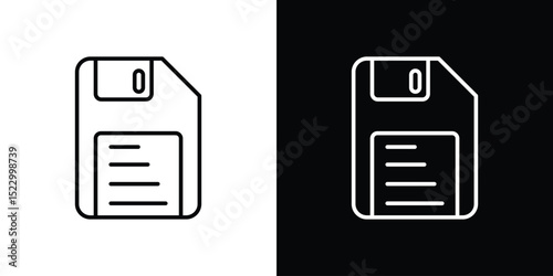 Floppy disk icon Graphic vector set for ui design