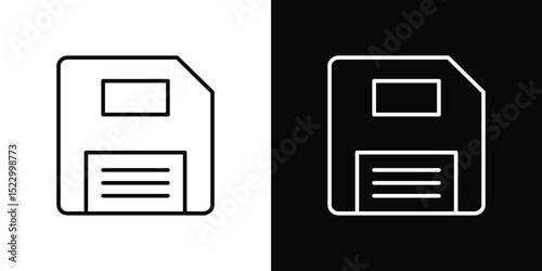 Floppy disk icon Graphic vector set for ui design