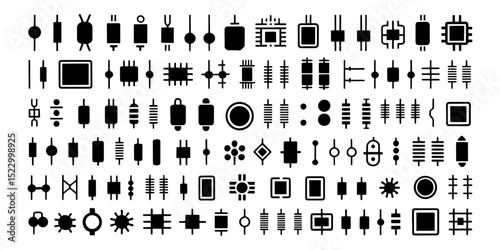 Extensive Collection of Diverse Electronic Component Symbols  A Comprehensive Guide to Circuit Diagrams and Schematics