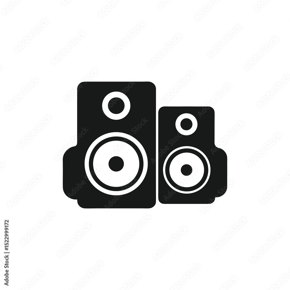 audio speakers isolated on white audio speakers isolated on white