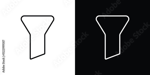 Funnel icon Graphic vector set for ui design