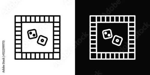 Game board icon Graphic vector set for ui design