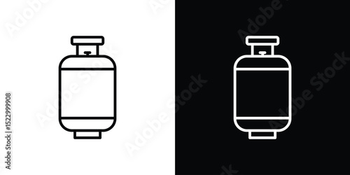 Gas cylinders icon Graphic vector set for ui design
