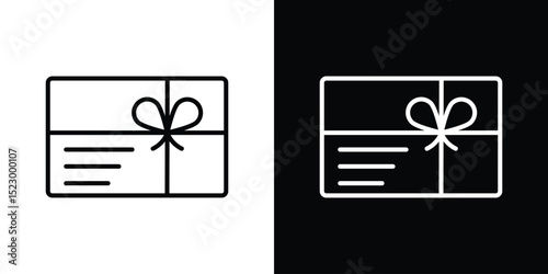 Gift card icon Graphic vector set for ui design